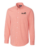 Men's Cutter & Buck Anchor Gingham Shirt - Orange Colour