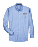 Harriton Men's Long-Sleeve Oxford with Stain-Release