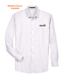 Harriton Men's Long-Sleeve Oxford with Stain-Release