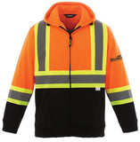 Freedom High Vis Full Zip Polyester Fleece Hoodie