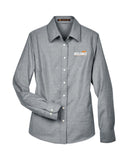 Harriton Ladies Long-Sleeve Oxford with Stain-Release