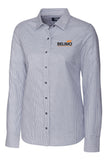 Ladies Cutter & Buck Easy Care Stretch Oxford Stripe Shirt